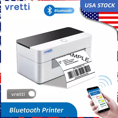 VRETTI Bluetooth Thermal Shipping Label Printer 4x6 POSHMARK ETSY EBAY MERCARI • $59.95