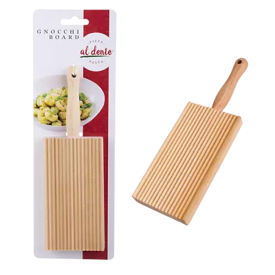 NEW GNOCCHI BOARD Maker Tray Plate Pasta Home Made Italian Beechwood Dough • $10.95