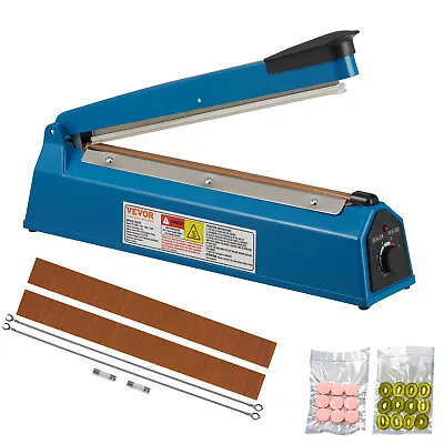 VEVOR 12  ABS Hand Impulse Heat Sealer Machine Poly Bag Sealing For Plastic Bags • $22.99