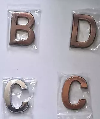 £1.49 • Buy 3D Letters Self-Adhesive Stickers Door House Mailbox Plaques Signs Crafts Bronze