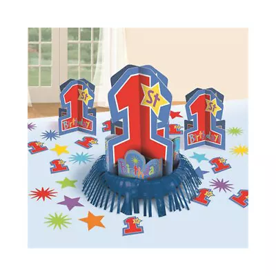 1ST Birthday Boy Party Supplies ONE-DERFUL BOY Table Decorating Kit  • $17.90