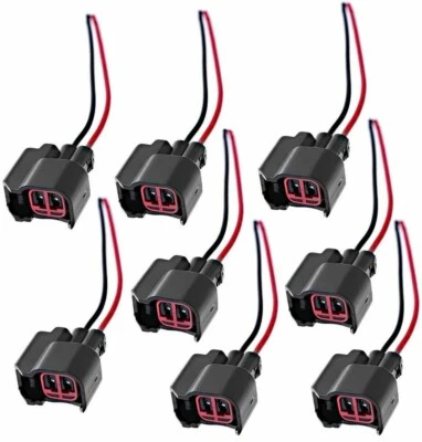 $23.23 • Buy 8X Fuel Injector Connector Pigtail Wire Fit  Ford Mustang V6 And V8 Supercharged