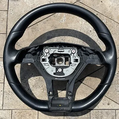 12-14 Mercedes C250 C300 C350 W204 3-spoke Flat Bottom Sport Steering Wheel Blk • $150