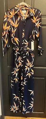 £45 • Buy Dancing Leopard Dove Dress. Birds Of Paradise/ Bamboo Print