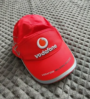 Lewis Hamilton McLaren Mercedes Vodafone F1 Baseball Cap Hat Red Signed Kid • $15
