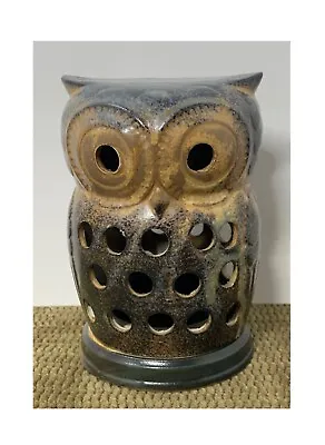 1960's Vintage Stoneware Owl Votive Candle Holder  5  From M.c.o Japan • $25.99