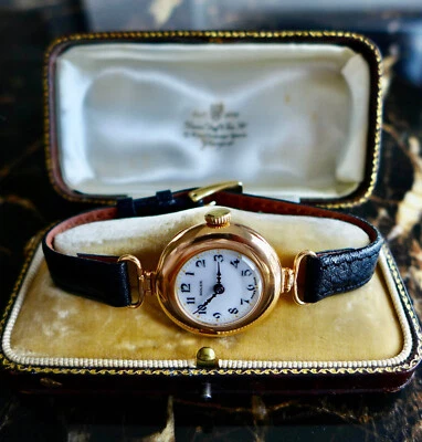 £2350 • Buy A BEAUTIFUL ANTIQUE ART DECO 1920s LADIES ROLEX IN SOLID 9CT GOLD ORIGINAL BOX