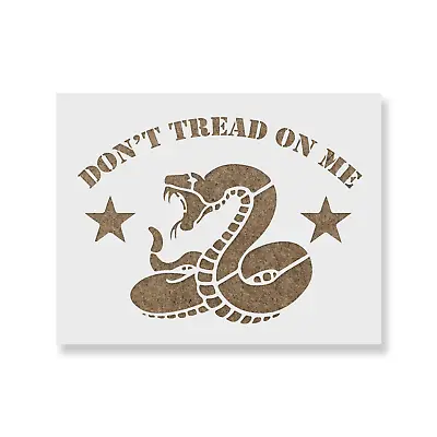 Don’t Tread On Me Gadsden Flag Stencil - Durable & Reusable Mylar Stencils • $5.99