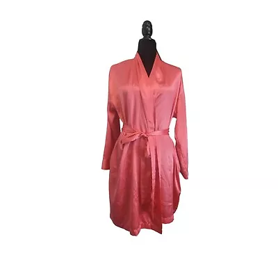 Vintage Victoria’s Secret - Hot Pink Satin Bath Robe Women's One Size • $10.45