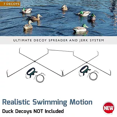 Geese Duck Decoy Spreader Jerk Rig For Mallard Hunting Realistic Swimming Motion • $186.70