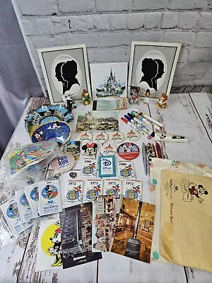 Large Vintage Lot Of Disneyland Disneyworld Ephemera Souvenirs Pens Etc. Disney • $75