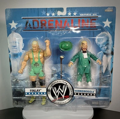 $149.99 • Buy WWE Finlay & Hornswoggle Action Figures Set Jakks Adrenaline Series 34 RARE