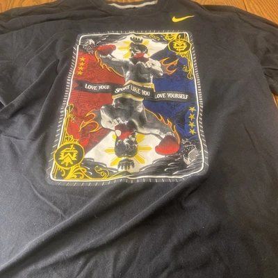 $25 • Buy Vintage Nike Manny Pacquiao MP  Dri-fit T Shirt Black Team Pacquiao Extra Large 