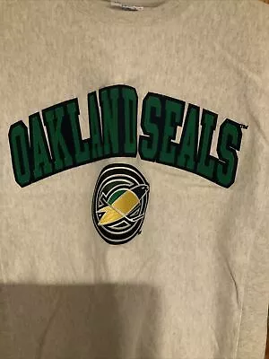 Vintage Champion Oakland Seals Hockey Sweatshirt Size Adult Small NHL #600 • $99.99