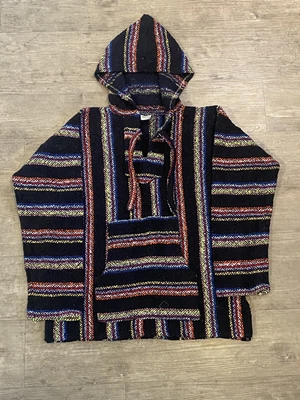 £13.99 • Buy Mexican Baja Hoodie - Summer Festival Medium Relaxed Wear - 100% Made In Mexico