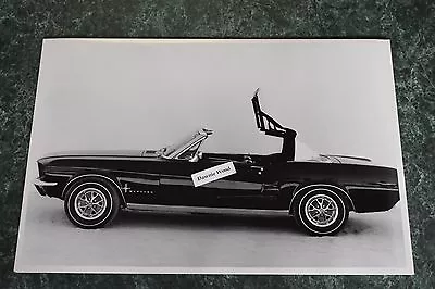 1967 Ford Mustang Convertible Top 1/2 Down 12 X 18  Black & White Picture  • $16.95