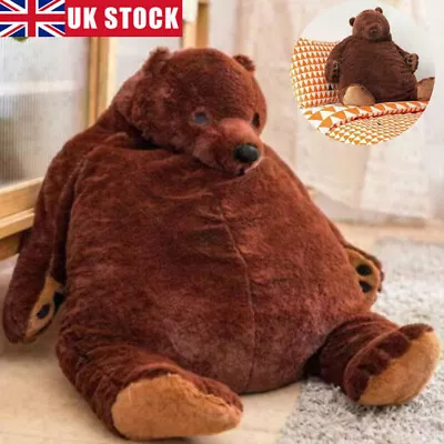£13.79 • Buy Giant Simulation Dark Brown Teddy Bear Doll DJUNGELSKOG Animal Stuffed Plush Toy