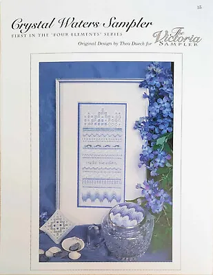 The Victoria Sampler Cross Stitch Chart - Crystal Waters Sampler - New! • $9.75