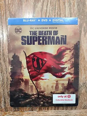 DCU: The Death Of Superman Steelbook (Blu-Ray / DVD / Digital 2018) NEW TARGET • $30