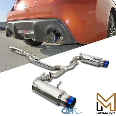 Fits 2012-2017 Scion FRS Subaru BRZ Dual Titanium Tip Catback Exhaust+Silencer • $219.99