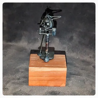 Vintage 1984 Original Flea Metal Weigh In Flea Metal Sculpture Figurine! • $18.50