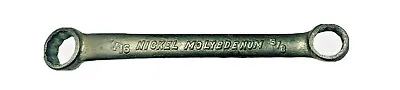 Box End Wrench USA 3/8” X 7/16” Nickel Molybdenum Short Vintage • $4.95