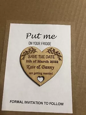 Wedding  Save The Date  Fridge Magnets -  X 60pc With Cards + Envelopes  • $49.95