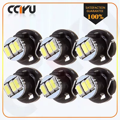 6Pcs T4/T4.2 Neo Wedge White 3-3014-SMD LED A/C Climate Light Switch Bulb 10MM • $7.74