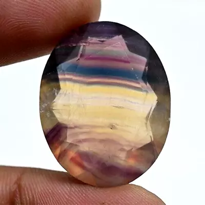 Untreated Natural Multi-Color Fluorite 58.05 Ct Oval Cut Certified Loose Gems • $28.01