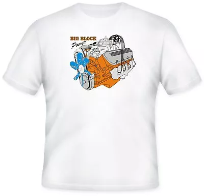 454 Big Block Chevy Vette Nova Camaro  White Hanes T Shirt  (M L Or XL)  • $18.95