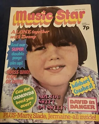 Rare MUSIC STAR Magazine 23 JUNE 1973 Osmonds Elton Slade Jacksons Sweet Seekers • £15