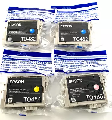 4 Genuine Epson 48 Ink T0482 T0484 T0486 For R200/220/300/320 RX500/600/620 • $27.99