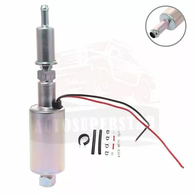 $25.49 • Buy Universal 6 Volt Electric Fuel Pump Carbureted Inline W/ Installation Kit E8011