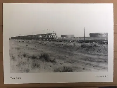 Postcard Unposted Texas Midland- Gulf Oil Tank Farm Started In 1926 -repro • $5