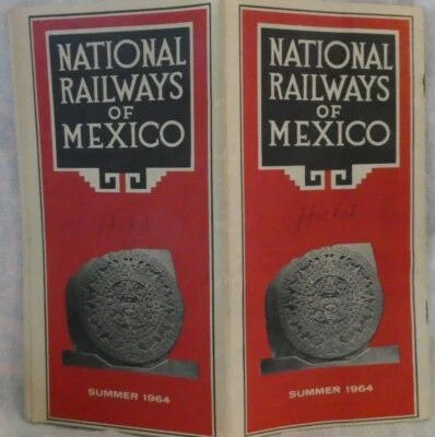 $5.99 • Buy RAILROAD BROCHURE National Railways Of Mexico 1964 With Map