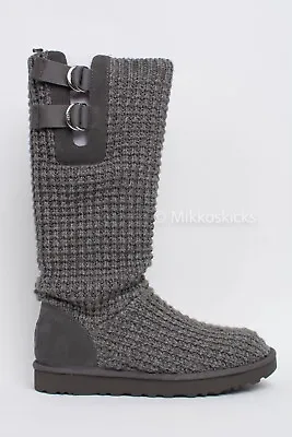 US Size 8 - UGG Women's Classic SOLENE Tall Color Charcoal • $128.11