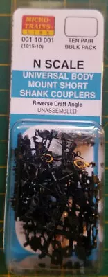 N Micro Trains 001 10 001 (1015-10) Universal Body Mount Sh Shank Couplers • $21