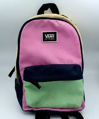 VANS Off The Wall BOUNDS BACKPACK Travel Gym Play School Bag PASTEL MULTI • $20