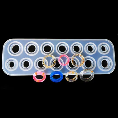 £3.69 • Buy Classic Ring Silicone Resin Mold Jewellry Making Mould Epoxy Casting Craft DIY