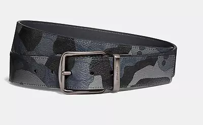 Coach Cut To Size Reversible Belt In Signature Canvas With Camo Print • $146