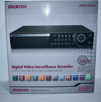 $140 • Buy DigiMerge DH230 Series  DH238000 TOUCH DVR NO HDD H.264 Recorder