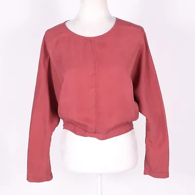 Bella Dahl From Nordstrom Cropped Blouse Dolman Sleeves Rusty Pink Size Medium • $35