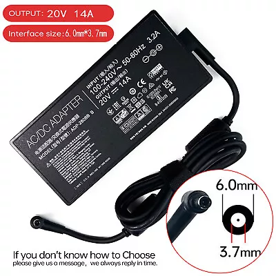 20V 14A Laptop Ac Adapter Charger For ASUS TUF Gaming FX505GM GTX1060 GX501VS • $99.99