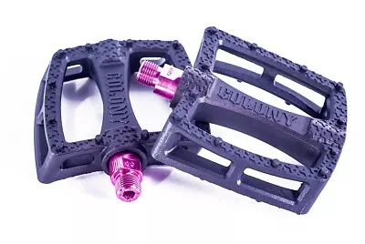 Brand New Colony Fantastic Plastic BMX Bike Pedals - Pink Spindle Black Pedal • $38