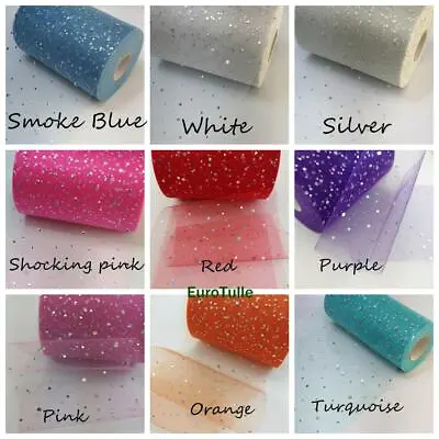 Sparkly Hologram Sequins 6  X 100 Y Shimmer Tulle Roll UK Seller UK • £16.80