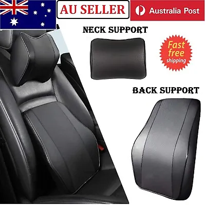 $35.99 • Buy Lumbar Back Neck Support Pillow Support Seat Cushion Home Office Car Seat Chair