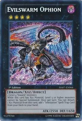 Evilswarm Ophion HA07-EN064 Secret Rare 1st Edition • $5.92