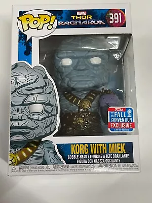 Korg With Miek Thor Ragnarok Marvel Pop! 2018 Vinyl Figure 391 Limited Edition • $50