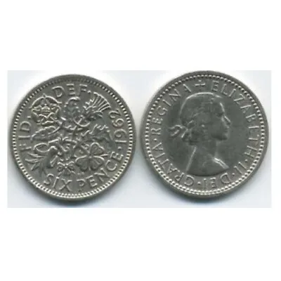 1962 - Queen Elizabeth II - 6d - Sixpence Coin - Tanner - Great Condition • £1.50