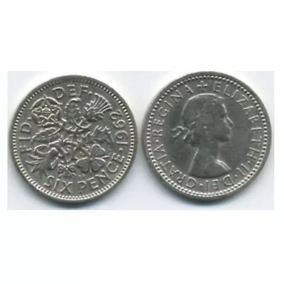 1962 - Queen Elizabeth II - 6d - Sixpence Coin - Tanner - Great Condition • £1.50